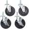 Avantco Ice 194ICECAST4P 5" Swivel Stem Casters Undercounter Ice Machines and Ice Machine Bins - 4/Set
