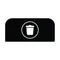 Rubbermaid® 1961572 Configure Black Landfill Sign for 15 Gallon Waste Container