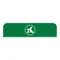 Rubbermaid® 1961582 Configure Green Organic Waste Sign for 33 Gallon Waste Recycling Container