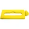Rubbermaid® 2007882 Slim Jim Recycling Yellow Rectangular Hinged Paper Lid Insert
