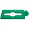 Rubbermaid® 2007887 Slim Jim Recycling Green Rectangular Hinged Mixed Recycling Lid Insert