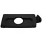 Rubbermaid® 2007893 Slim Jim Recycling Black Rectangular Hinged Bottle Lid Insert