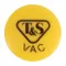 T&S 209L-VAC-NS Yellow Press-In Index - Vacuum