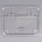 Cambro 20CWLN135 Camwear 1/2 Size Clear Polycarbonate FlipLid with Spoon Notch