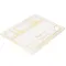 Cambro 20HPLN150 H-Pan™ 1/2 Size Amber High Heat FlipLid with Spoon Notch