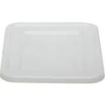 Cambro 2115CBCP148 Cambox 20" x 15" White Polyethylene Plastic Bus Tub / Food Storage Box Lid