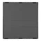 Rubbermaid® 2182676 Black Gloss Steel Large Perforated Decorative Panel for FG397500 and 2182678 - 4/Case