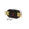 Hubbell Wiring 2410 3P 4W 20A Blk Nylon Receptacle