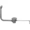 Fisher 24902 Chrome Twist Handle Waste Valve with 3 1/2" Sink Opening, 2" Drain Opening, Flat Strainer, and Overflow Pipe