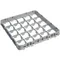 Cambro 25E2151 25 Camrack Compartment Soft Gray Half Drop Full Size Extender - 19 5/8" x 19 5/8" x 2"