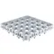 Cambro 25E4151 25 Camrack Compartment Soft Gray Full Drop Full Size Stemware Extender - 19 5/8" x 19 5/8" x 2"