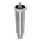 All Points 26-1236 Satin Nickel Stainless Steel 4" Adjustable Equipment Leg; Hex Foot; 5/16"-18 Stud Mount