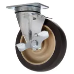 AllPoints 26-2375 5" Swivel Plate Caster with Brake - 300 lb. Capacity