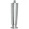 All Points 26-3257 Nickel Die Cast Zamak 4" Adjustable Equipment Leg; Flange Foot; 3/8"-16 Stud Mount