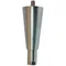 All Points 26-3286 Nickel Die Cast Zamak 6" Adjustable Equipment Leg; Hex Foot; 5/8"-11 Stud Mount