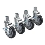 Krowne - 28-151S - 5 in Wire Shelving Caster Set