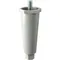 All Points 28-1588 Gray Plastic 4" Adjustable Equipment Leg; Hex Foot; 3/8"-16 Stud Mount