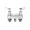 Fisher 2805 Remote Mounted 1/2" Brass Faucet Base with 4" Centers, Swivel Stems, and Lever Handles