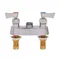 Fisher 3500-CV Deck Mounted 1/2" Brass Faucet Base with 4" Centers, Check Stems, Swivel Outlet, and Lever Handles