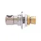 Fisher 3900-0002 Backsplash Mounted 1/2" Brass Faucet Base with Swivel Outlet