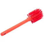 Carlisle 40000EC05 SpartaPint Bottle Brush, 12" Long, 2-3/4" Dia. Round Head, Soft Polyester Bristles, Polypropylene Handle, Red, Bpa Free                                                                             