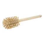 Carlisle 40000EC25 SpartaPint Bottle Brush, 12" Long, 2-3/4" Dia. Round Head, Soft Polyester Bristles, Polypropylene Handle, Tan, Bpa Free                                                                             
