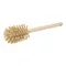 Carlisle 40000EC25 Sparta Spectrum 12" Tan Carafe & Server / Bottle Cleaning Brush- 2 3/4" Bristle Diameter