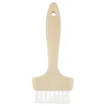 Carlisle 4011400 Sparta Waffle/Griddle Brush, 7"L X 3"W, 1" Extra Stiff Teflon Bristles, Heat-Resistant To 500 F, Hanging Hole, Cool-Touch Plastic Handle, Standard Color                                                         