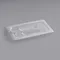 Cambro 40CWCHN135 Camwear 1/4 Size Clear Polycarbonate Handled Lid with Spoon Notch