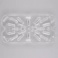 Cambro 40CWD135 Camwear 1/4 Size Clear Polycarbonate Drain Tray