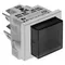 All Points 42-1065 Square Push Button On/Off Switch with Red Light - 10A/125V