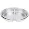 Vollrath 46861 5 Qt. Stainless Steel 2-Compartment Round Food Pan