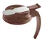 Vollrath 4748T-01 Dripcut® Brown Plastic Top for 48 and 64 oz. Syrup Servers