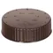 Vollrath 4902-01 Traex® Dripcut® Brown Wide Mouth Storage Shaker / Dredge Lid with Date Indicator