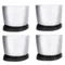 APW Wyott 4939100 4" Metal Leg Kit for RTR Refrigerated Topping Rails and HotRod Hot Dog Roller Grills