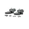 Cres Cor 5518 BK Casters - 4/Set