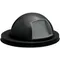 Witt Industries 5555BK Black Steel Push Door Dome Top Lid for 48 and 55 Gallon Waste Receptacles