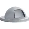 Witt Industries 5555G Galvanized Steel Push Door Dome Top Lid for 48 and 55 Gallon Waste Receptacles