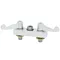 Equip by T&S 5F-4CWX00 Deck Mounted Swivel Workboard Faucet with Wrist Action Handles and 4" Centers - ADA Compliant
