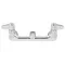 Equip by T&S 5F-8WLS00 Wall Mounted Faucet Base with Adjustable 8" Centers, No Spout, Cerama Cartridges, Supply Elbows, and Lever Handles