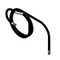 Equip by T&S 5HR-2HSE-25 25' Black Medium Pressure Hose with Bend Restrictor and Spring Protector - 3/8"