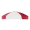 Cambro 60103 Red and White Replacement Umbrella for CVC72 and CVC724 Camcruisers