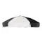 Cambro 60105 Black and White Replacement Umbrella for CVC72 and CVC724 Camcruisers