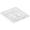 Cambro 60CWCH135 Camwear 1/6 Size Clear Polycarbonate Handled Lid