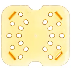 Cambro 60HPD150 1/6 Size Amber High Heat Drain Tray