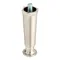 Kason® 61741000258 Satin Die Cast Zamak 4" Adjustable Equipment Leg; Flange Foot; 3/8"-16 Stud Mount
