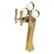 Micro Matic 6403-G-M Maxi Panther Gold Glycol Cooled 3 Tap Tower with Lighted Medallions