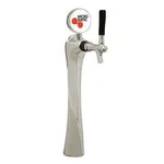 Micro Matic 6501-C-M Lucky Chrome Glycol Cooled 1 Tap Tower with Lighted Medallion