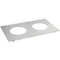 Nemco 66093 2 Hole Stainless Steel Steam Table Adapter Plate - 6 3/8"