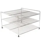 Nemco 66793 Shelf System, for #6455 and 6455-2, slightly angled, three tier, 19" shelves                        